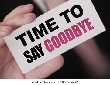 Time To Say Good Bye High Res Stock Images Shutterstock