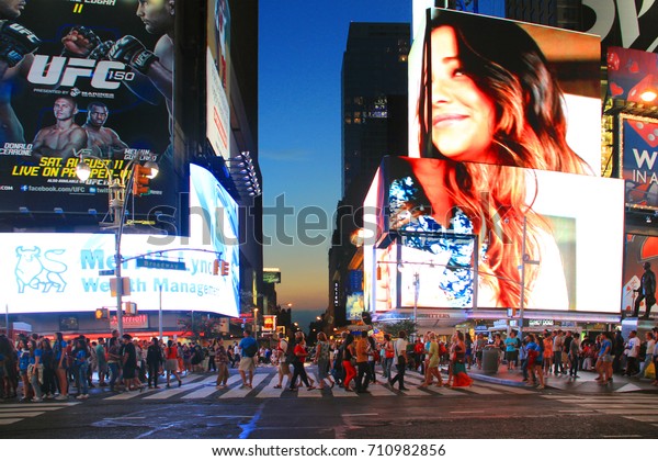 Time Square New York City July Stock Photo Edit Now 710982856