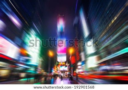 Time Squere in motion 