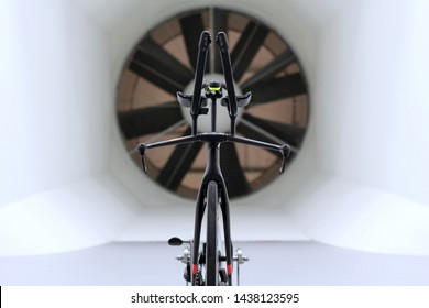 Time Trial Triathlon Bike In Wind Tunnel