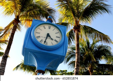 Times Square Clock, Estero Island's Downtown, Fort Myers Beach, Florida