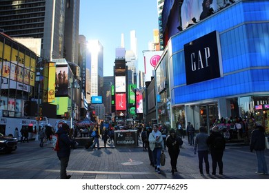 Times Square - New York City, New York, November 5, 2021.