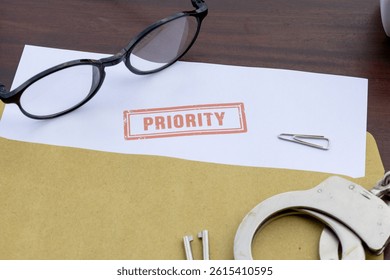 Time-Sensitive Notice: Priority File in Envelope on Office Desk