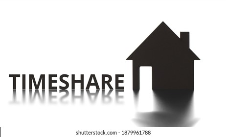 TIMESHARE text and home icon