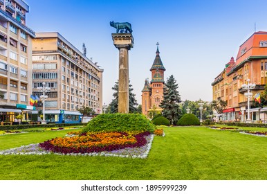Timisoara, Romania. The historic centre of Timisoara, with the Metropolitan Cathedral.