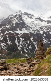 Timmelsjoch, Is A High Mountain Pass That Creates A Link Through The Ötztal Alps Along The Border Between Austria And Italy.