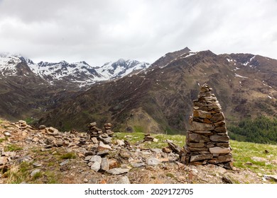 Timmelsjoch, Is A High Mountain Pass That Creates A Link Through The Ötztal Alps Along The Border Between Austria And Italy.