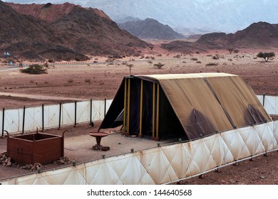 TIMNA, ISRAEL - OCT 15 2008:Model Of The Tabernacle.According To The Hebrew Bible, It Was The Portable Dwelling Place For The Divine Presence From The Time Of The Exodus From Egypt.