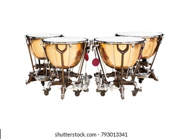 Timpani Isolated On White Background