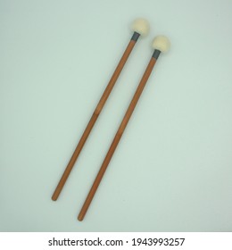 Timpani Mallets On A White Background.