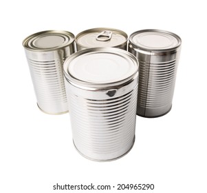 Tin Can Over White Background