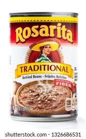 Tin Can Of Rosarita Brand Refried Beans