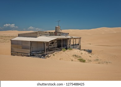 Tin City, Port Stephens, NSW, Australia, In The Late 19th Century Shipwrecks On Stockton Beach Were So Common That Tin Sheds Were Constructed To Hold Provisions For Shipwrecked Sailors.