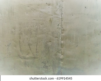 Tin Wall Background. Old Metal Texture.Metal Plate With Rivets.