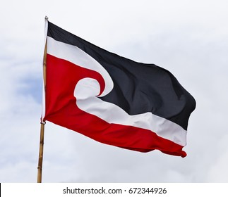 Tino Rangatiratanga Flag From Aotearoa (New Zealand)