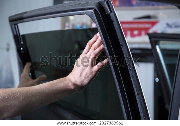 Tinting of car\
windows.Window film for\
car.