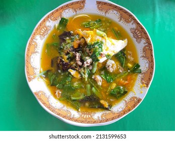 Tinutuan Traditional Food From Manado With A Mixture Of Noodles And Tofu