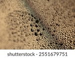 Tiny Bubbles on a Colour Background Condensation Gold Steam Water