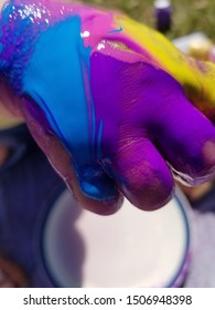tiny hands painting the rainbow 