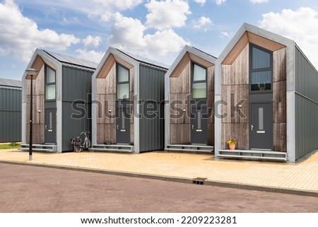 Tiny houses of 39 square meters in the Dutch village of Nijkerk.