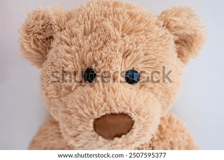 Tiny Miniature hidden surveillance camera embedded in teddy bear's eye for covert monitoring purposes, discreet surveillance in toy setups, covert operations, private surveillance