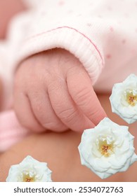 the tiny, soft hands of babies when they meet bubbles and flowers