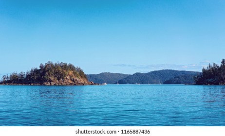 Tiny Tropical Island In The Whitsundays Australia