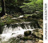Tiny Waterfall in the Forest