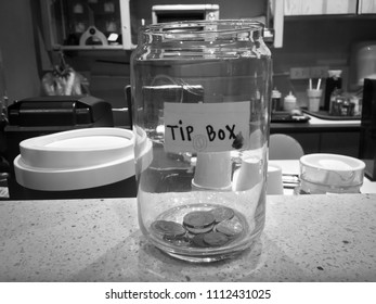 Tip Box, Tip Box In A Coffee Shop