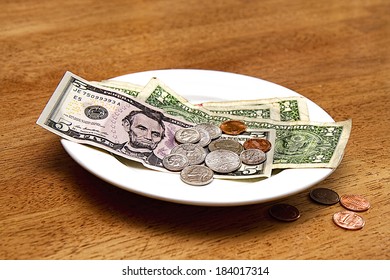 TIPS (Money) Left On Table For Server 