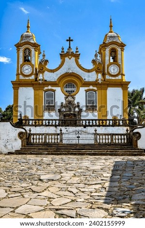 Tiradentes City Streets - Saint Anthony Parish Church, Minas Gerais, Brazil