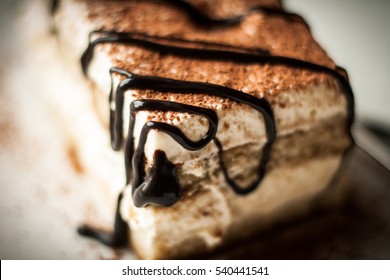 Tiramisu Cake Close Up