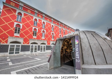 Tirana/Albania 2018-10-21Atomic Bunker Converted Into A Museum