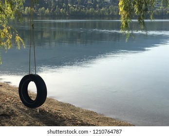 Tire Swing at the Lake