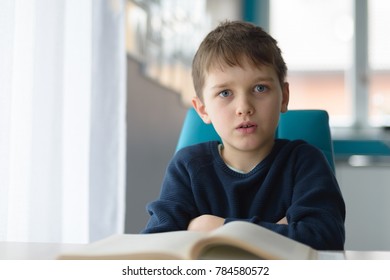 Tired 8 Years Old Boy Doing Stock Photo 784580572 | Shutterstock