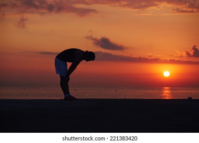 tired runner silhouette