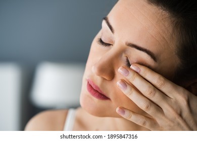 Tired Exhausted Eye Pain And Ache Problem