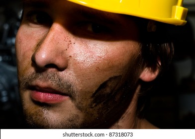 Tired Industrial Worker