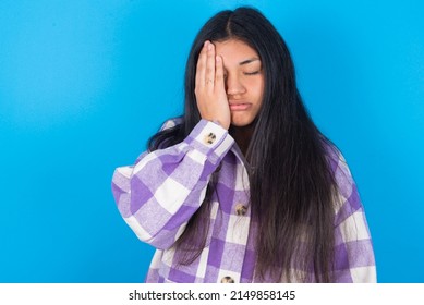 Tired Overworked Young Hispanic Woman Wearing Stock Photo 2149858145 ...