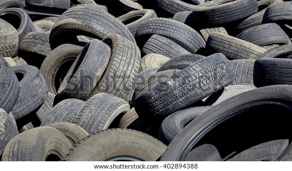 tires used worn for recycling waste management\
industry disposal