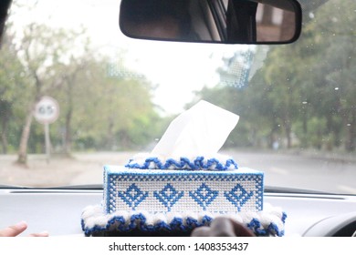 Tissue Box From The Inside Of A Car