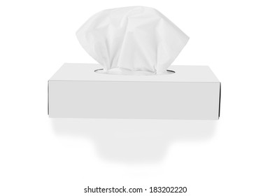 Tissue Box Isolated On A White Background