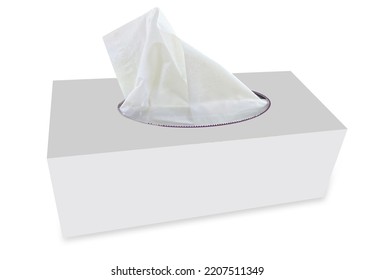 Tissue Box Mock Up White Tissue Box Blank Label For Packing Sample 