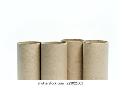 tissue cores with isolated white background