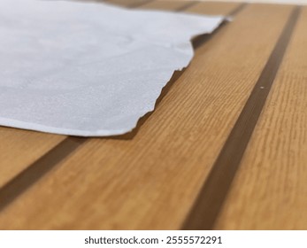 A tissue on the ceramic