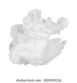 Tissue Paper Ball Isolated On White Background.