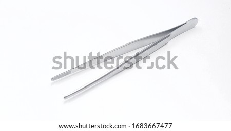 Tissue Thumb Forceps. Surgical Instrument.