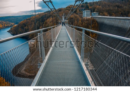 Titan RT suspension bridge in Harz Mountains National Park, Germany