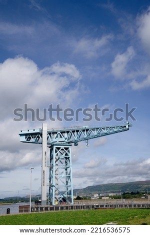 Titan tower crane in Clydebank Glasgow Scotland