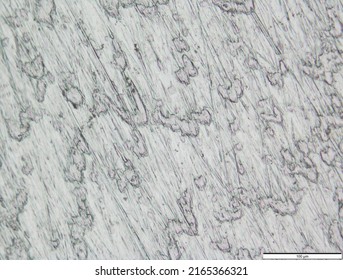 Titanium Surface Under The Microscope. Metal Surface. Surface Treatment.